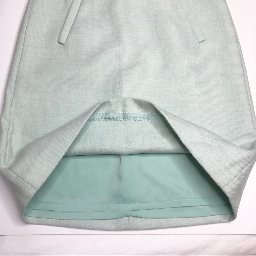 J. Crew mint wool skirt - Picture 3 of 6